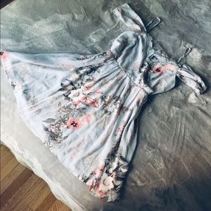 Light Blue Floral Dress